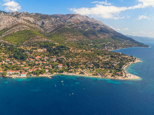 View of Viganj and Peljesac from the west